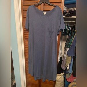 LuLaRoe Blue Midi Dress